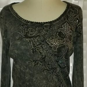 Gorgeous Stonewashed Embellished Shirt